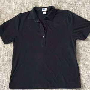 Leon Levin/Black/Polo style Top/Size PL